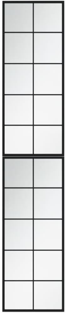 vidaXL Wandspiegel 2 STK. Schwarz 100x40 cm Metall 100 x 40 cm 2, 100 x 40 cm 2