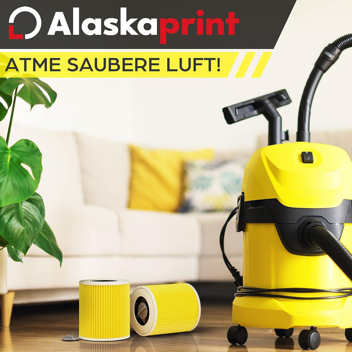 3x Filter für Kärcher Staubsauger, kompatibel mit Kärcher WD3 Filter, Premium WD2 WD 3 WD1 MV3 MV2 N