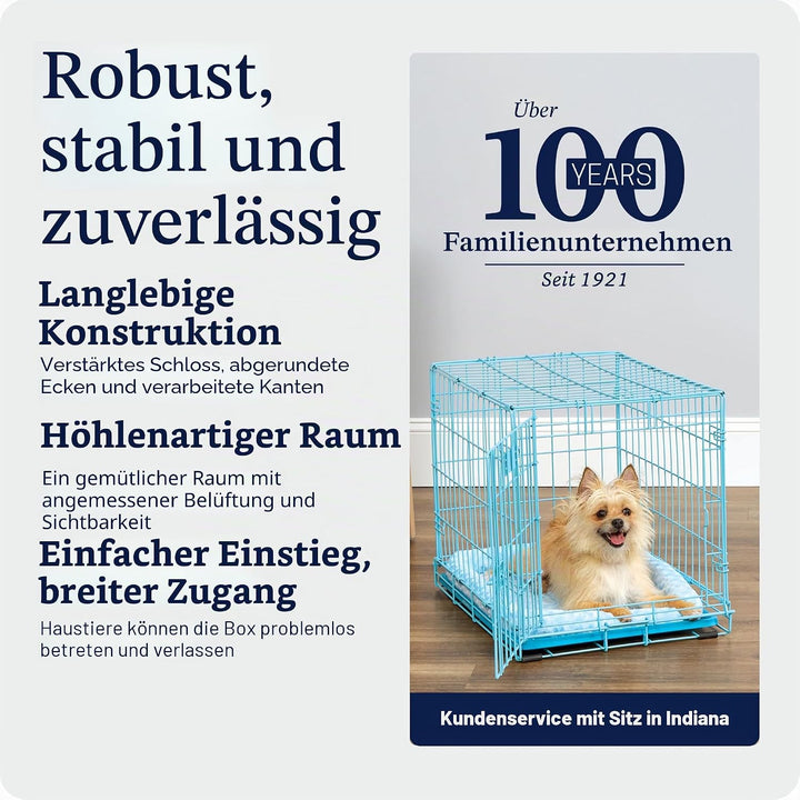 MidWest Homes for Pets iCrate Modell 1524BL Hundebox, ca. 61 cm lang, mit Einzeltür, auslaufsicherer