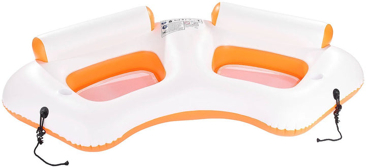 infactory Wassersessel: Aufblasbares 2-Personen-Wassersofa mit Becherhaltern (Wassercouch, Aufblasba