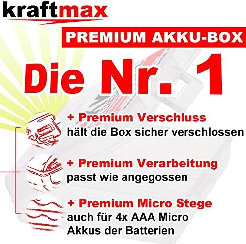kraftmax 8er-Pack Panasonic Eneloop PRO XX Akkus - 4X Mignon AA + 4X Micro AAA - Neueste Generation