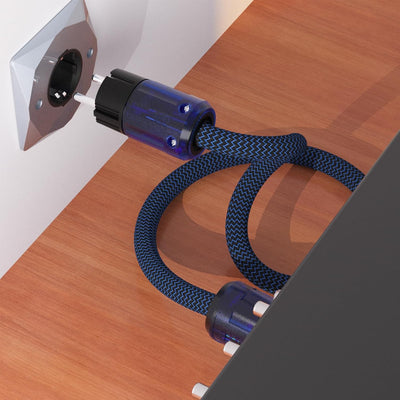 Monosaudio Hi-End C7 Stromkabel 2-Polen Abbildung 8 Audiophil Netzkabel OFC geschirmte 12AWG Euro 8