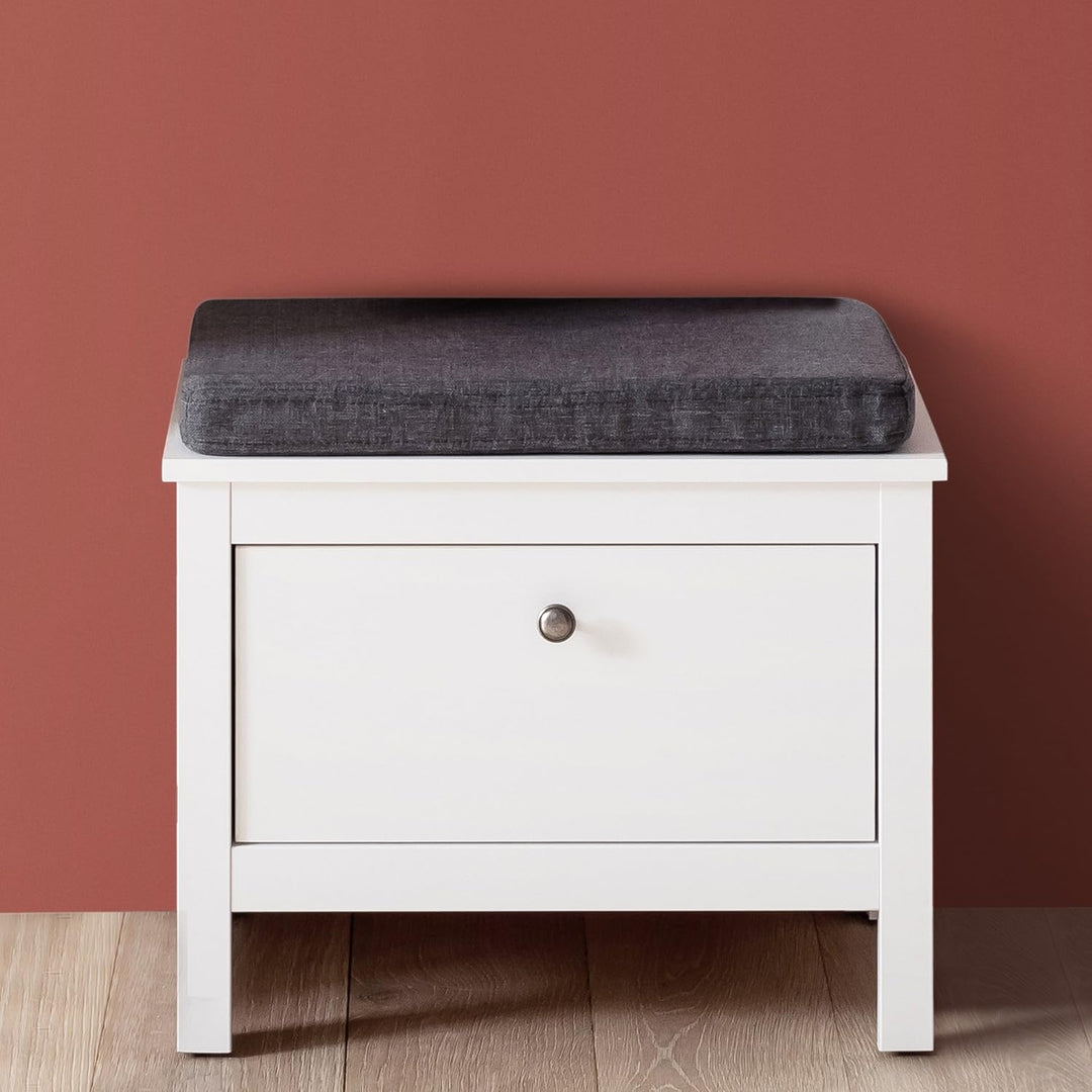 trendteam smart living - Sitzkissen - Sitzpolster - Grau - Sitzkissen für Garderobensitzbank, Schuhb