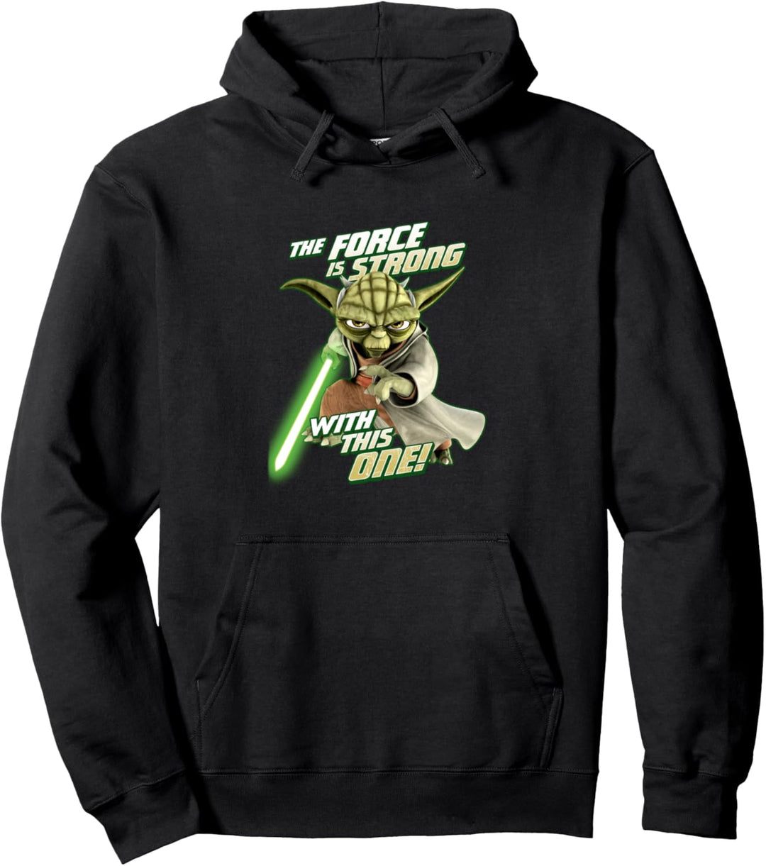 Star Wars Clone Wars Yoda Force Is Strong Pullover Hoodie