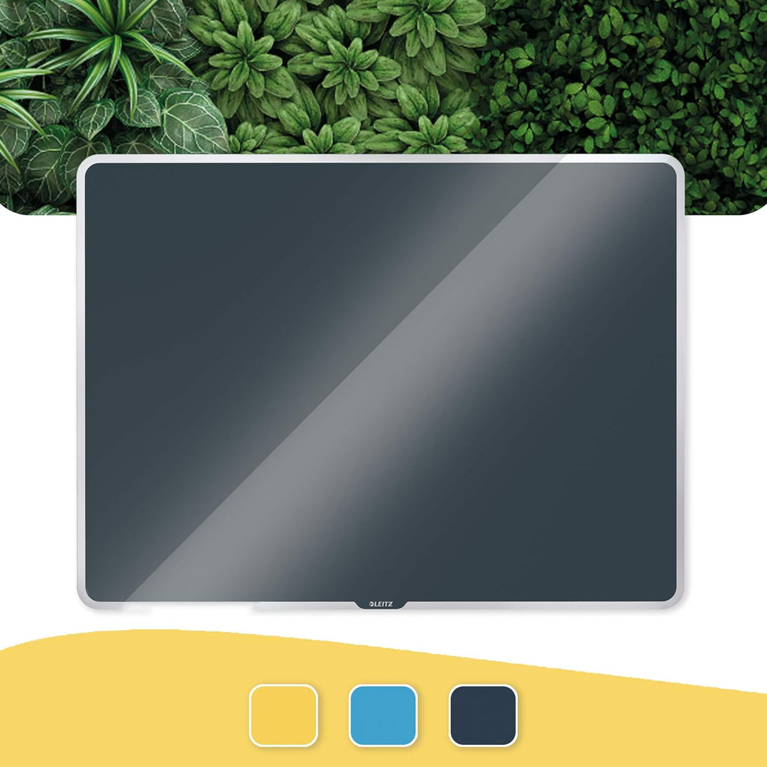 Leitz magnetisches Whiteboard aus Glas, 600 x 400, Samtgrau, Cosy-Serie, 70420089 600 x 400mm Samtgr