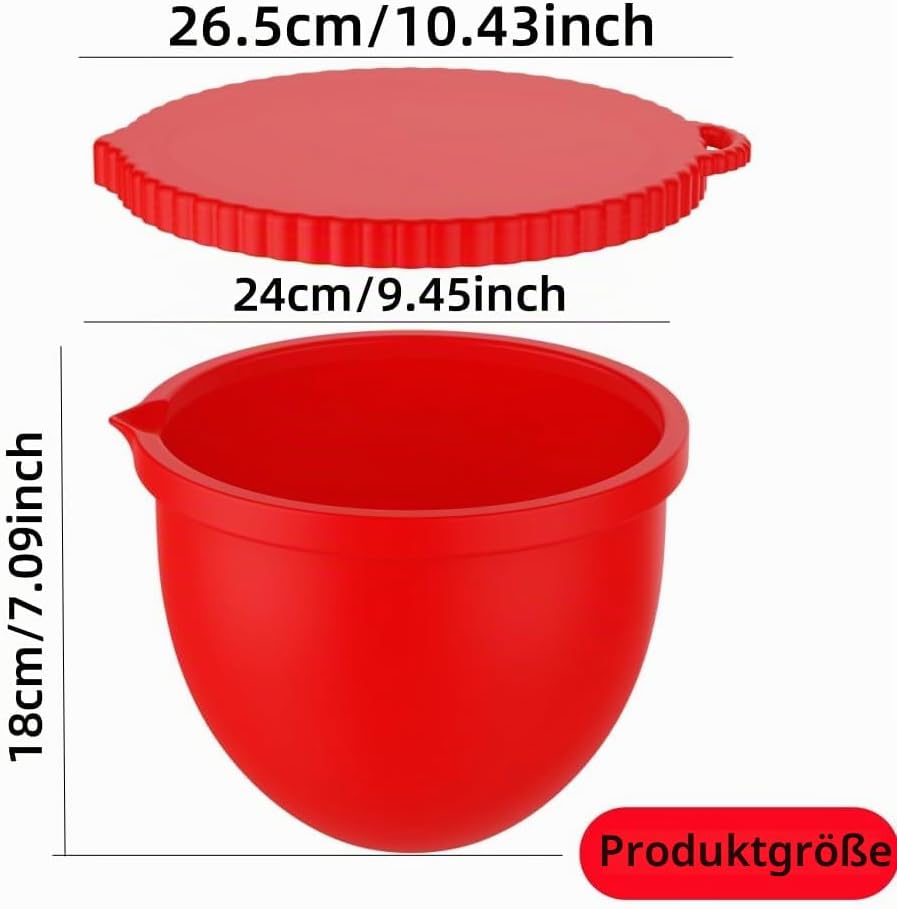 Aktualisierung Silikoneinsatz für KitchenAid 5L 600g mit Skala, Silikon-Einsätze für Küchenmaschinen