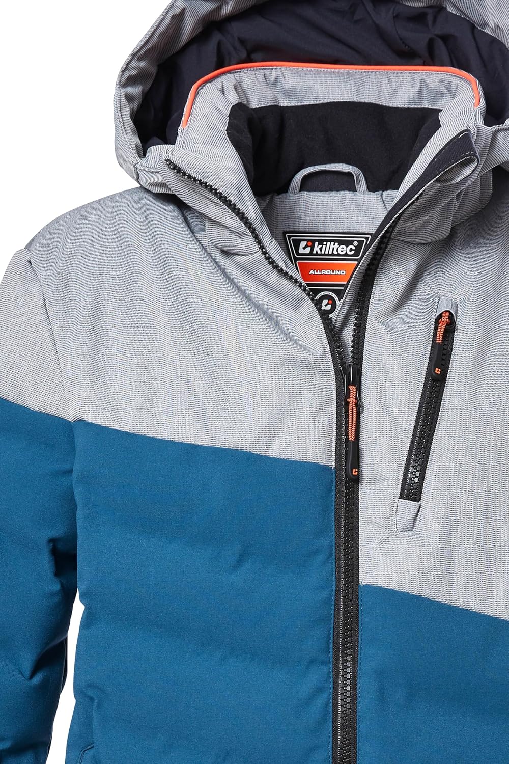 Killtec Jungen Ksw 172 Bys Ski Qltd Jckt Skijacke/Steppjacke mit Kapuze und Schneefang 152 dunkel oz