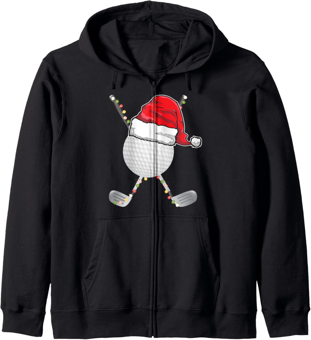 Golfer Weihnachten Golfspieler Hut Lichterkette Geschenk Kapuzenjacke