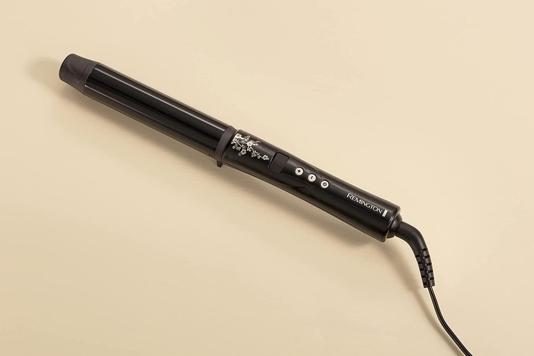 Remington Lockenstab grosse Locken [32mm] Pearl Digital (Keramikbeschichtung mit echten Perlen) LCD-
