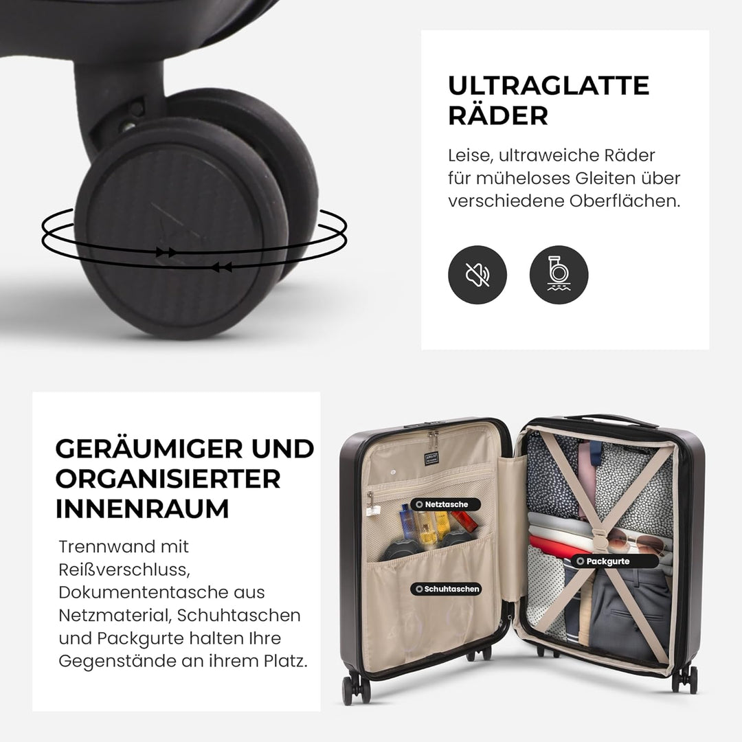 Aerolite Erweiterbar 55x40x20cm auf 55x40x23 cm Lufthansa Eurowings Condor Wizz Air Priorität und me