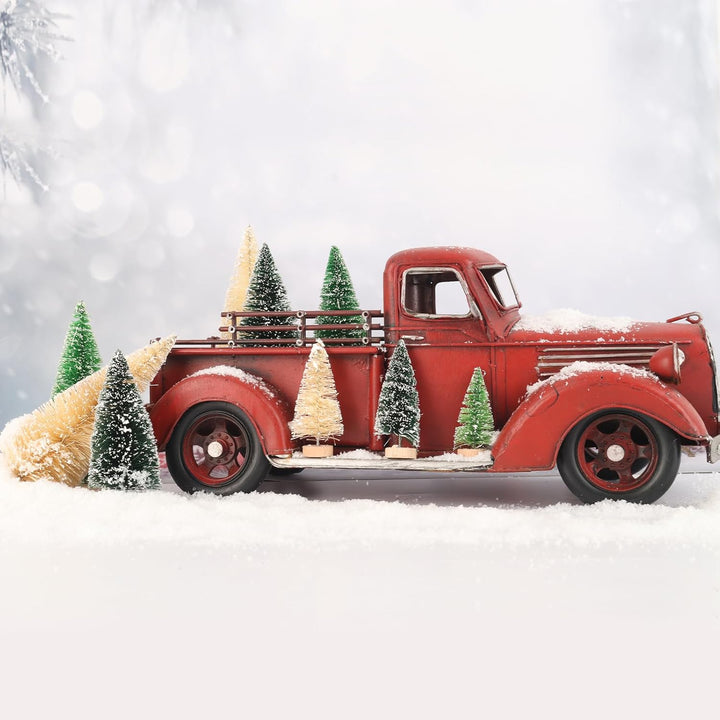 30 Stück Flaschenbürstenbäume, Miniatur-Weihnachtsbaum, Mini-Weihnachtsbaum, Weihnachtsdekorationen