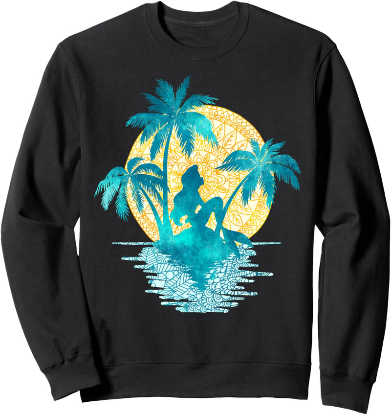 Disney The Little Mermaid Ariel Geometric Sun Sweatshirt