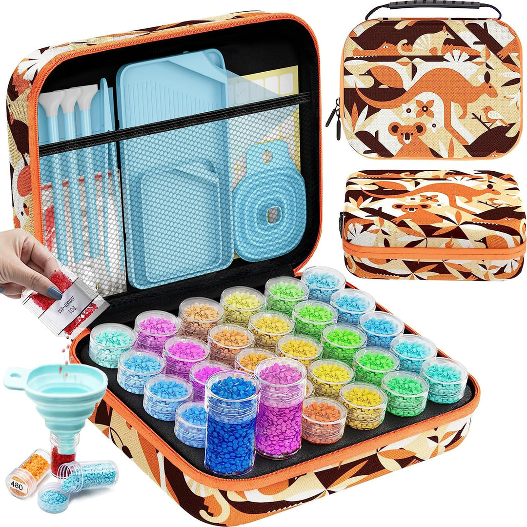 ARTDOT 5D Diamond Painting Zubehör Boxen, 30 Stück Diamond Painting Aufbewahrungsbox für Diamond Pai