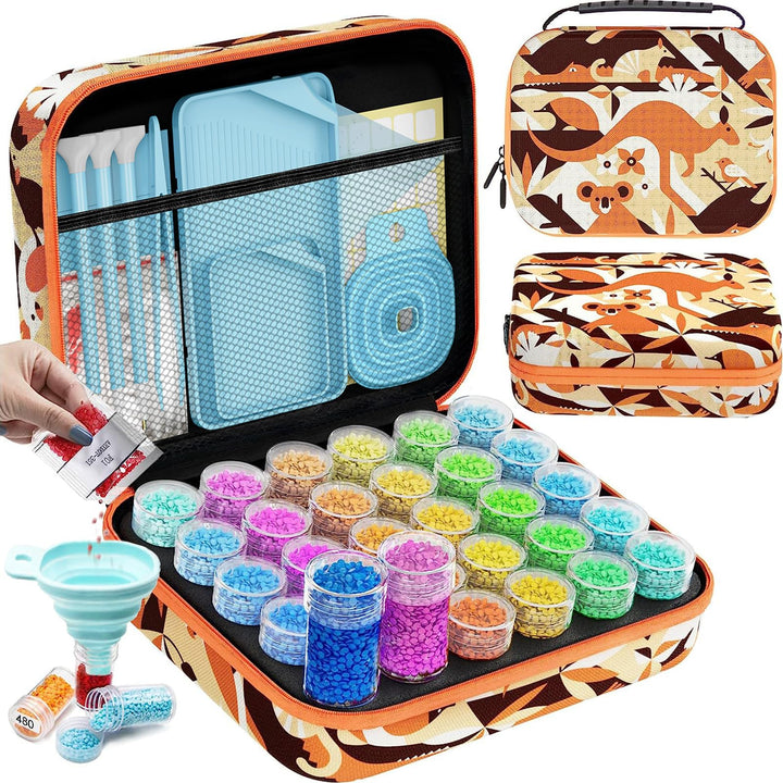 ARTDOT 5D Diamond Painting Zubehör Boxen, 30 Stück Diamond Painting Aufbewahrungsbox für Diamond Pai