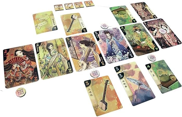 Asmodee EmperorS4, Hanamikoji, Board Game, 2 Players, Ages 10+, 15 Minute Playing Time