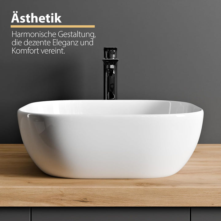 Planetmöbel Wasserhahn Bad-Mischbatterie, Waschtischarmatur mit Keramik Kartusche, Armatur für Wasch