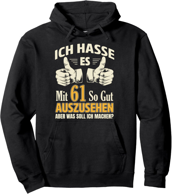 63 Birthday Man Woman 63 Years 1960 Saying Decoration Pullover Hoodie