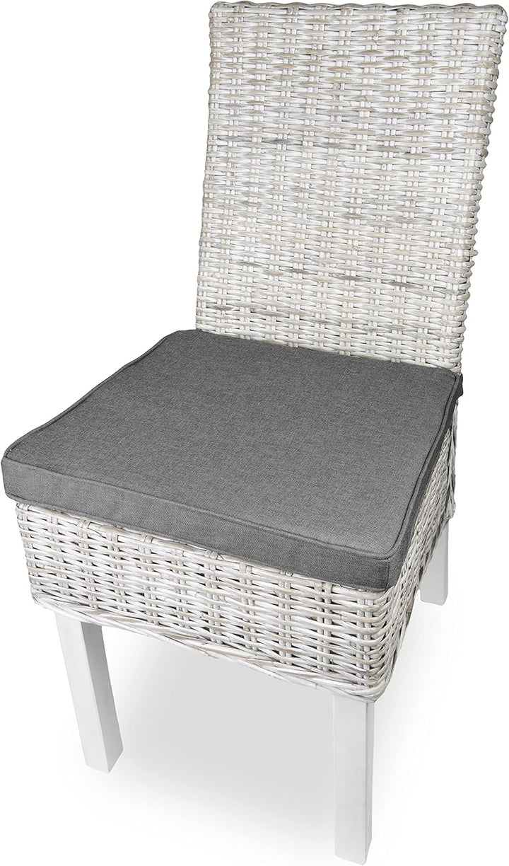 sunnypillow 4er Set Stuhlkissen 40 x 45 x 5cm | Polsterauflage Auflage für Stühle/Rattanstühle | Stu