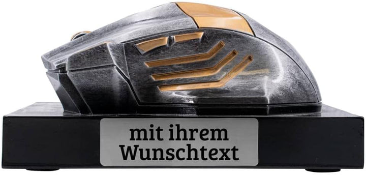 Deitert Esports Pokal mit Gravur, Maus Gaming Controller mit Wunschtext, Gamer Deko, Trophäe mit Gam