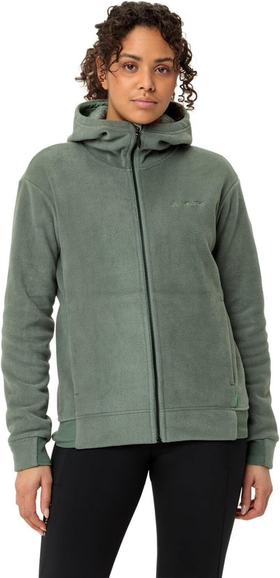 VAUDE Damen Women's Neyland Fleece Hoody Jacke 34 Agave, 34 Agave