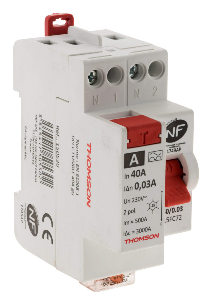 Thomson Differentialschalter mit Schraube, 40 A, Typ A NF