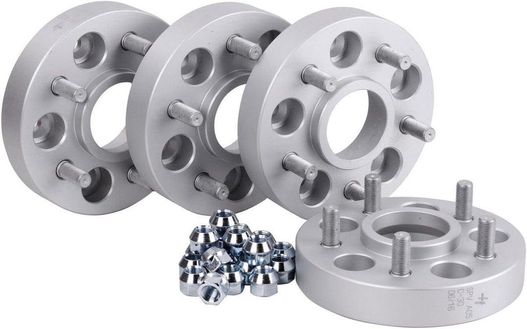 Hofmann Spurverbreiterung Aluminium 4 Stück (30 mm pro Scheibe / 60 mm pro Achse) inkl. TÜV-Teilegut
