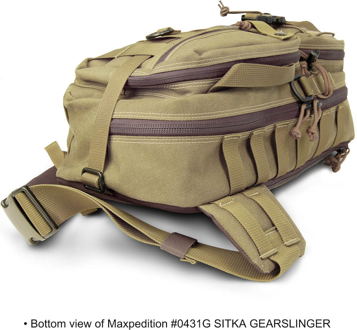 Maxpedition Gearslinger Sitka, 10 liters Khaki-foliage, Khaki-foliage