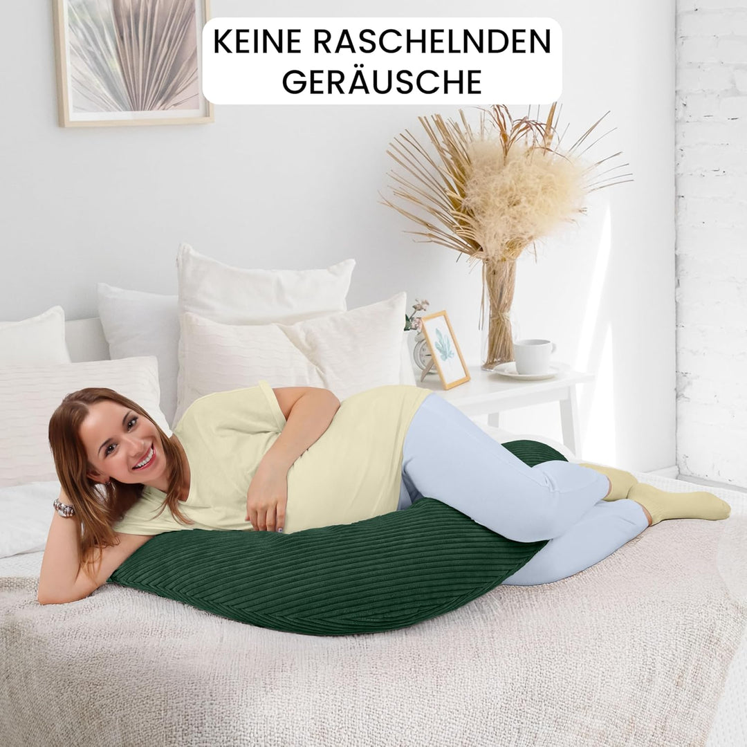 Amilian Stillkissen XXL 170 cm – Seitenschläferkissen für Schwangerschaft &amp; Stillzeit – Lagerungskis