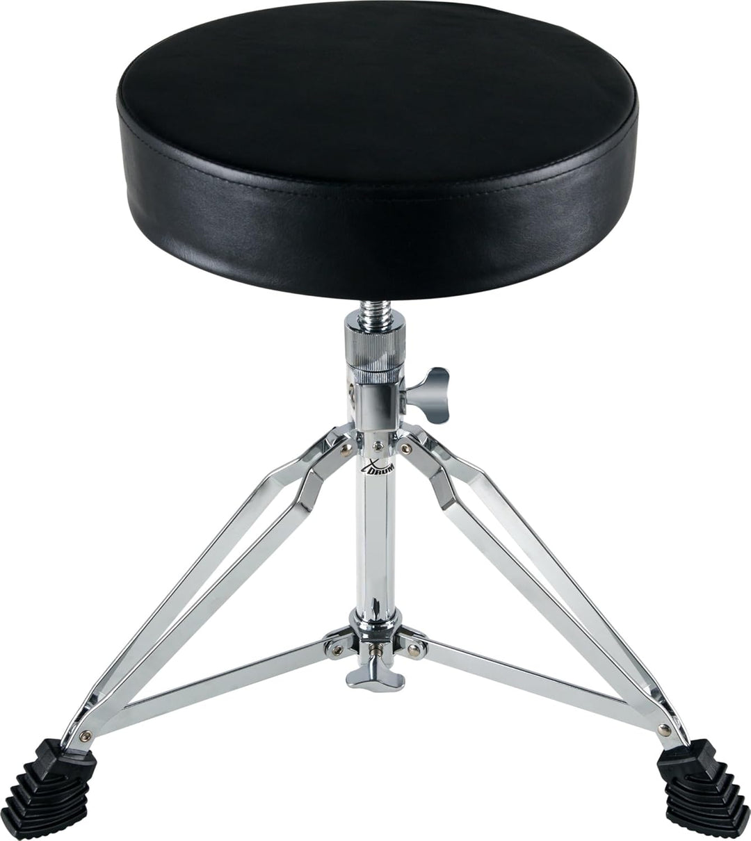 XDrum Session DHS-1 Schlagzeughocker (doppelstrebig, Höhenverstellbar 47-60cm, Durchmesser Sitzfläch