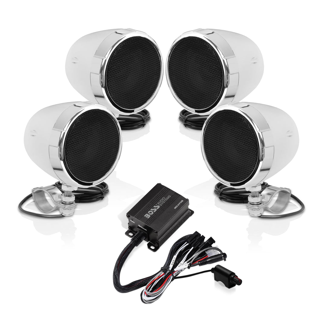 Boss Audio MC470B Boss Motorcycle/UTV Speaker System 1000W Bluetooth