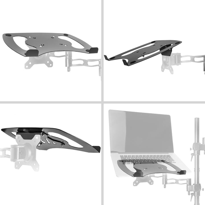 Duronic DML1 BK Laptophalterung | Fläche 32x24,2cm | Belastbarkeit 8kg | Laptopständer für Minitorha