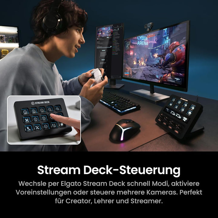 Insta360 PUC3 Webcam Get Set Bundle Graphitschwarz Auf Geht&
