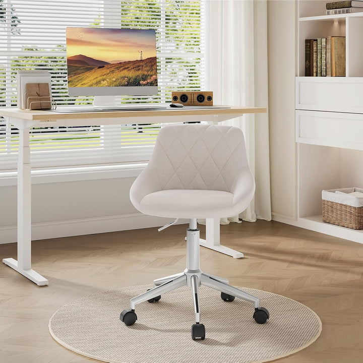 EUGAD Schminkstuhl, Homeoffice Stuhl, Schreibtischstuhl, Kosmetikhocker, Bürostuhl Kinder, höhenvers