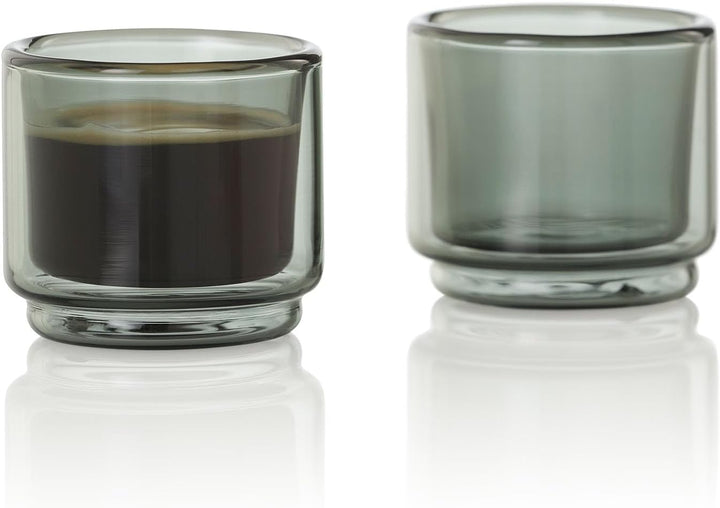 AdHoc Impact Espressotassen Set ohne Henkel 45 ml, doppelwandig