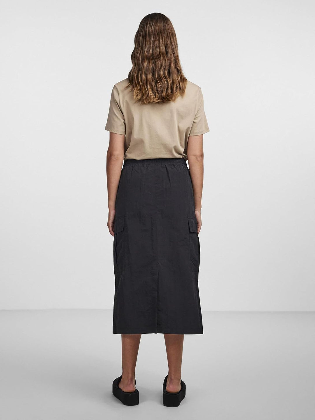 PIECES Female Midirock PCJILL S Schwarz, S Schwarz