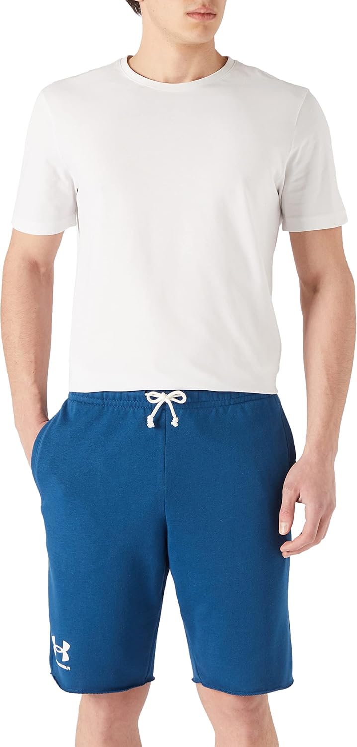 Under Armour Herren Rival Terry Feuchtigkeit Wicking schnell trocknend Shorts, S Navy (458)