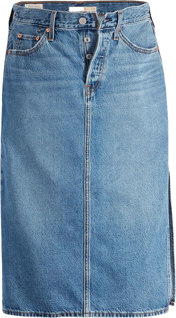 Levi's Damen Side Slit Skirt Rock, Artist Divided