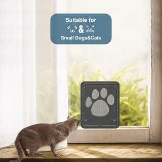 Enjoying Haustier Fliegengitter Tür Hundeklappe für kleine Hunde Katzen Klappe Bildschirmtür mit Ver