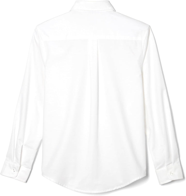 French Toast Little Boys' Long Sleeve Oxford Dress Shirt, White, 4