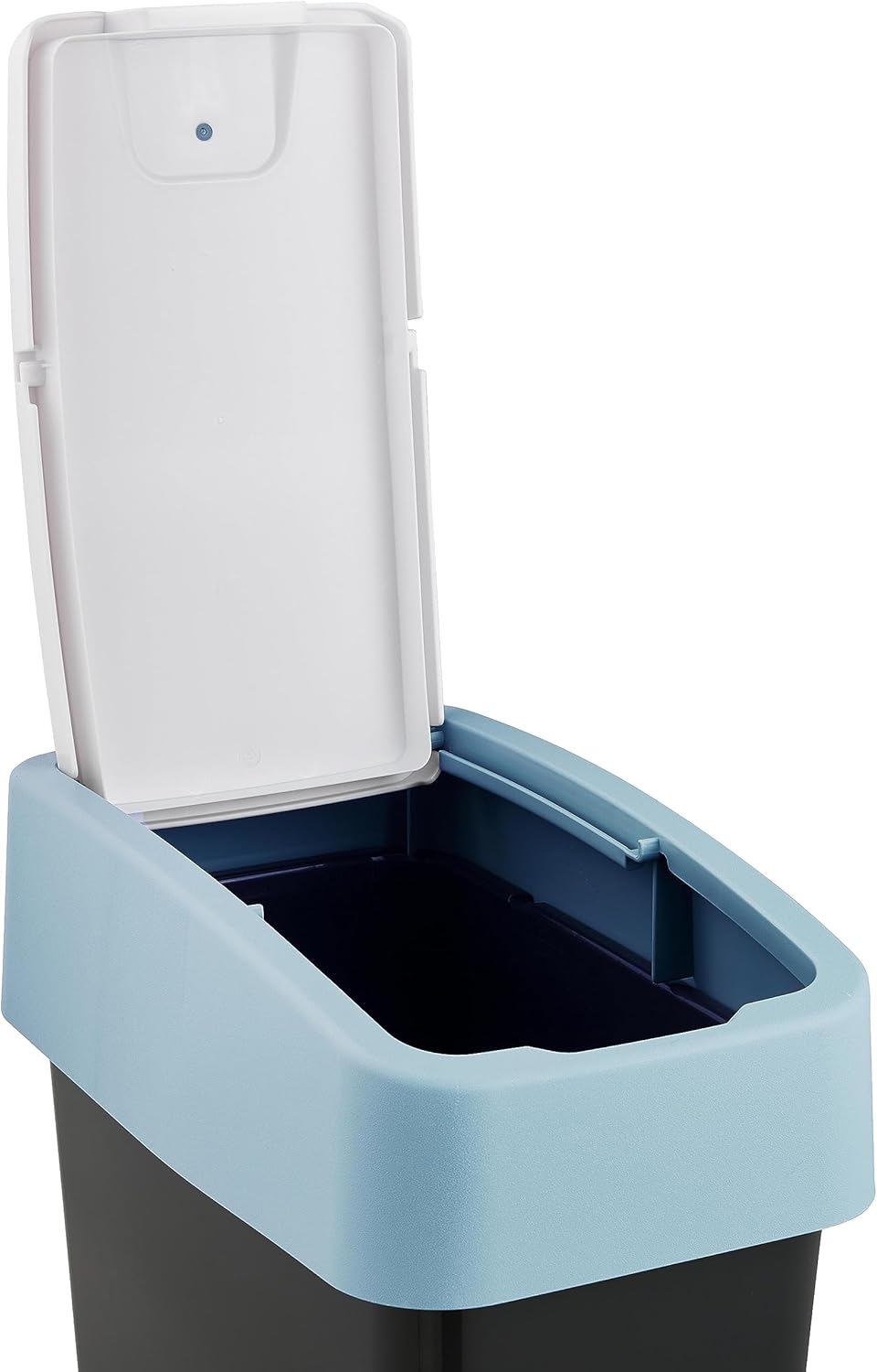 keeeper Premium Abfallbehälter mit Flip-Deckel, Soft Touch, 10 l, Magne, Nordic Blue 10 L Nordic Blu