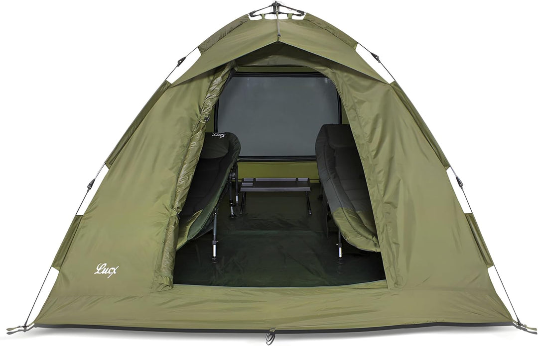Lucx® Ruck Zuck Zelt/Angelzelt / 1-2 Man Bivvy / 1-2 Mann Karpfenzelt/Campingzelt/Sekundenzelt/Schne