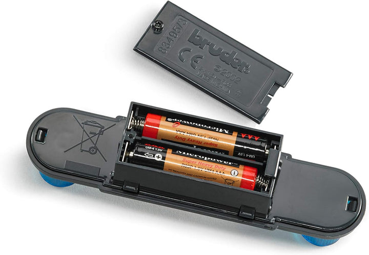 bruder 02801 - Zubehör Light & Sound Modul Trucks mit 4 Funktionen, Batterien - 1:16 Motorengeräusch