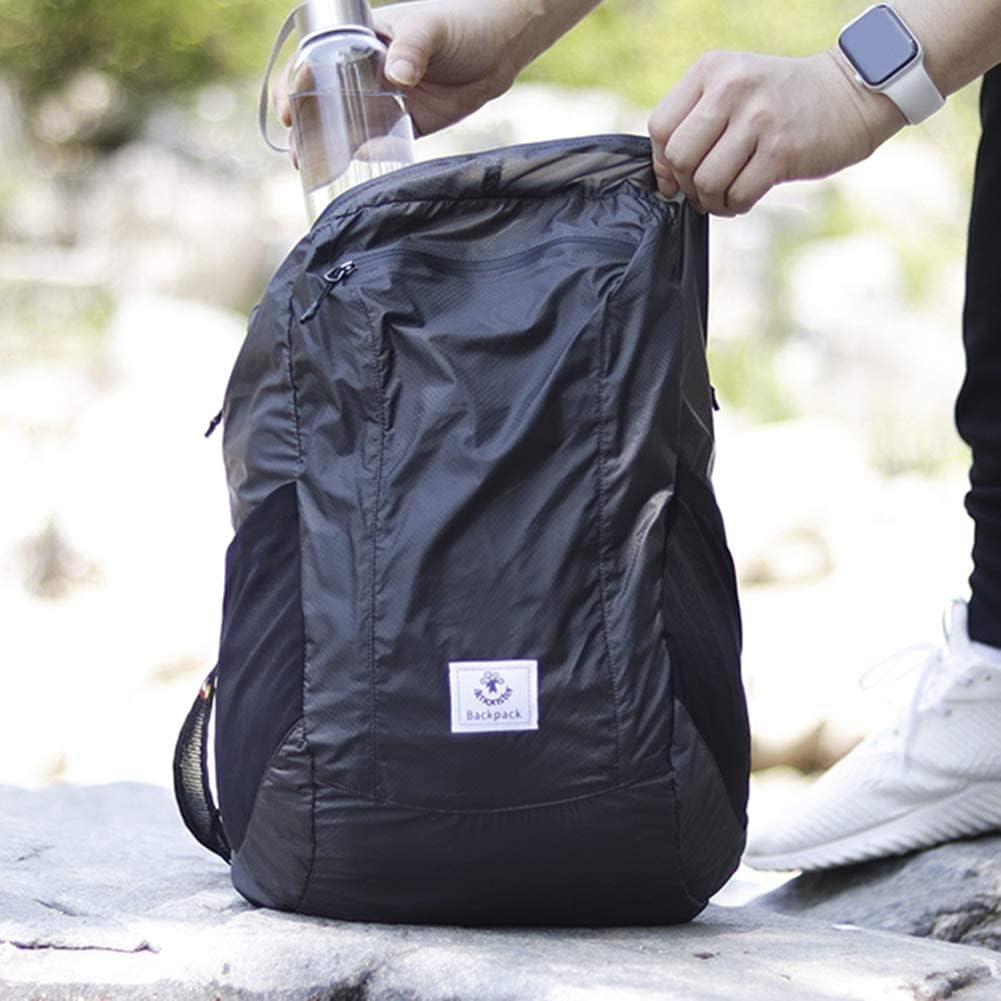 4Monster Faltbarer Rucksack Ultra Leicht, Unisex Tagesrucksack Outdoor, Wasserdichter Wanderrucksack