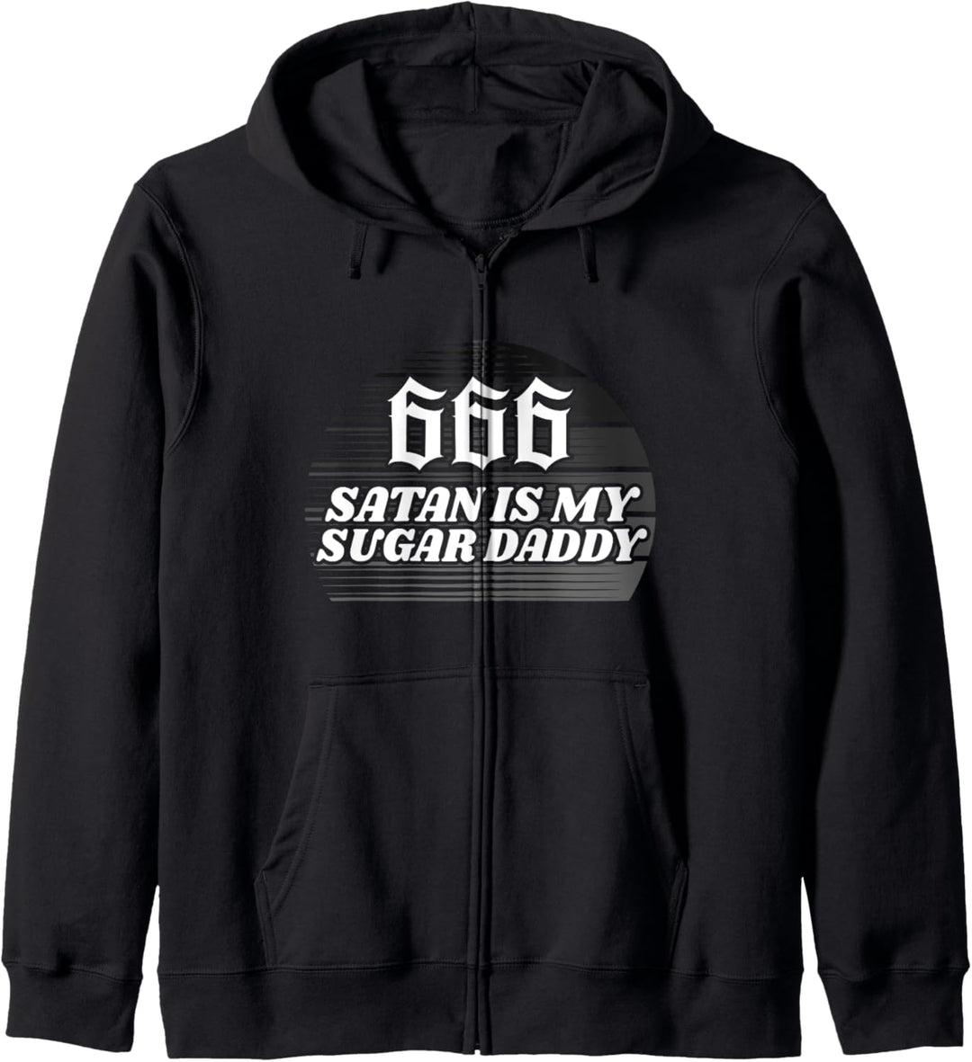 Satan is my Sugar Daddy Ironie Sarkasmus Spruch vintage Kapuzenjacke