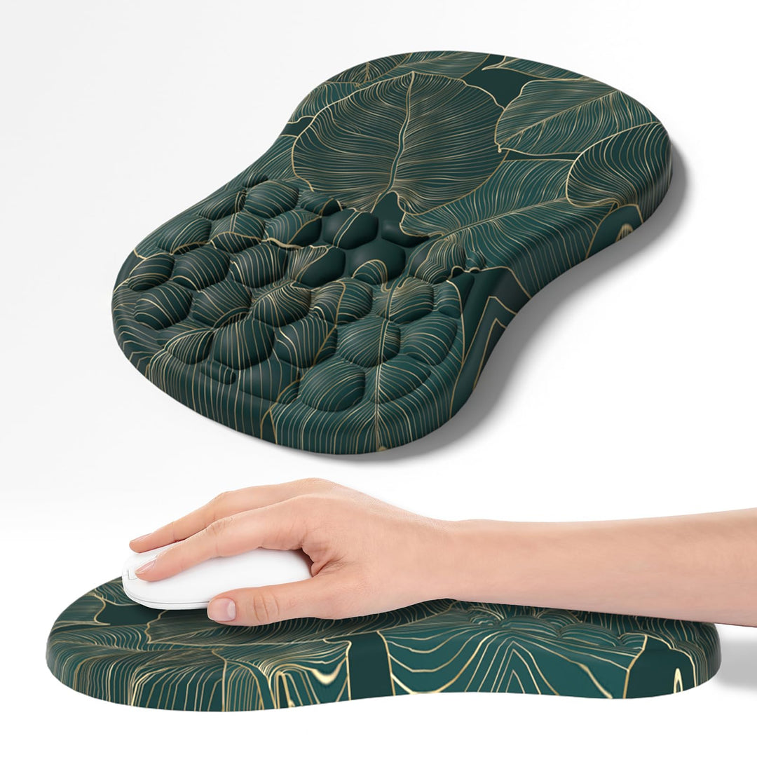 Mauspad mit Handgelenkauflage,Ergonomisches Mousepad zur Linderung von Schmerzen im Karpaltunnel, Me