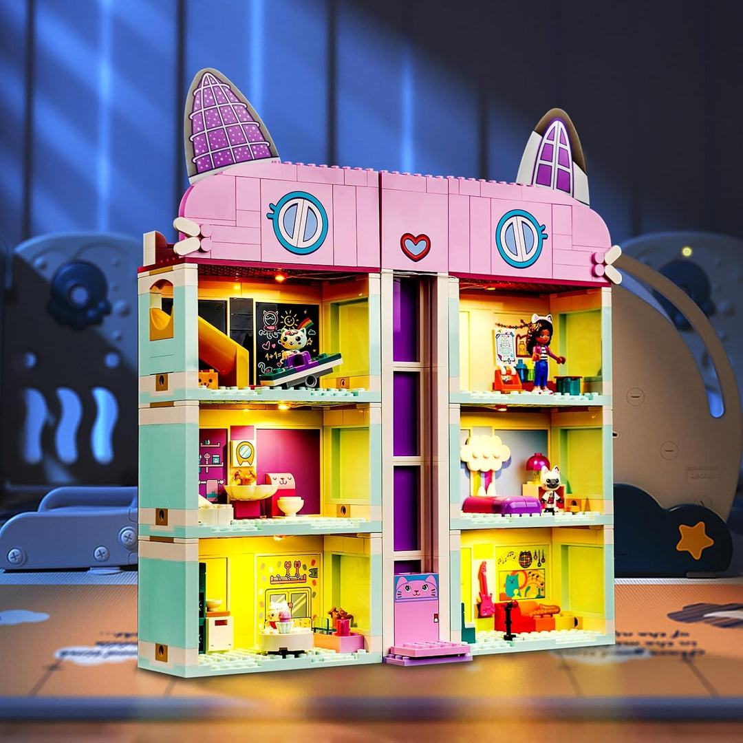 Led Licht Set Kompatibel mit LEGO Gabby's Dollhouse, Led Beleuchtungs Set Compatible with LEGO 10788