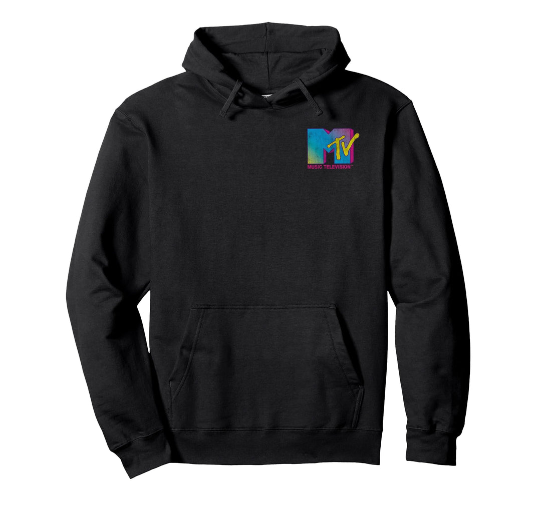 MTV-Neon-Retro-Party-MTV-Taschenlogo Pullover Hoodie