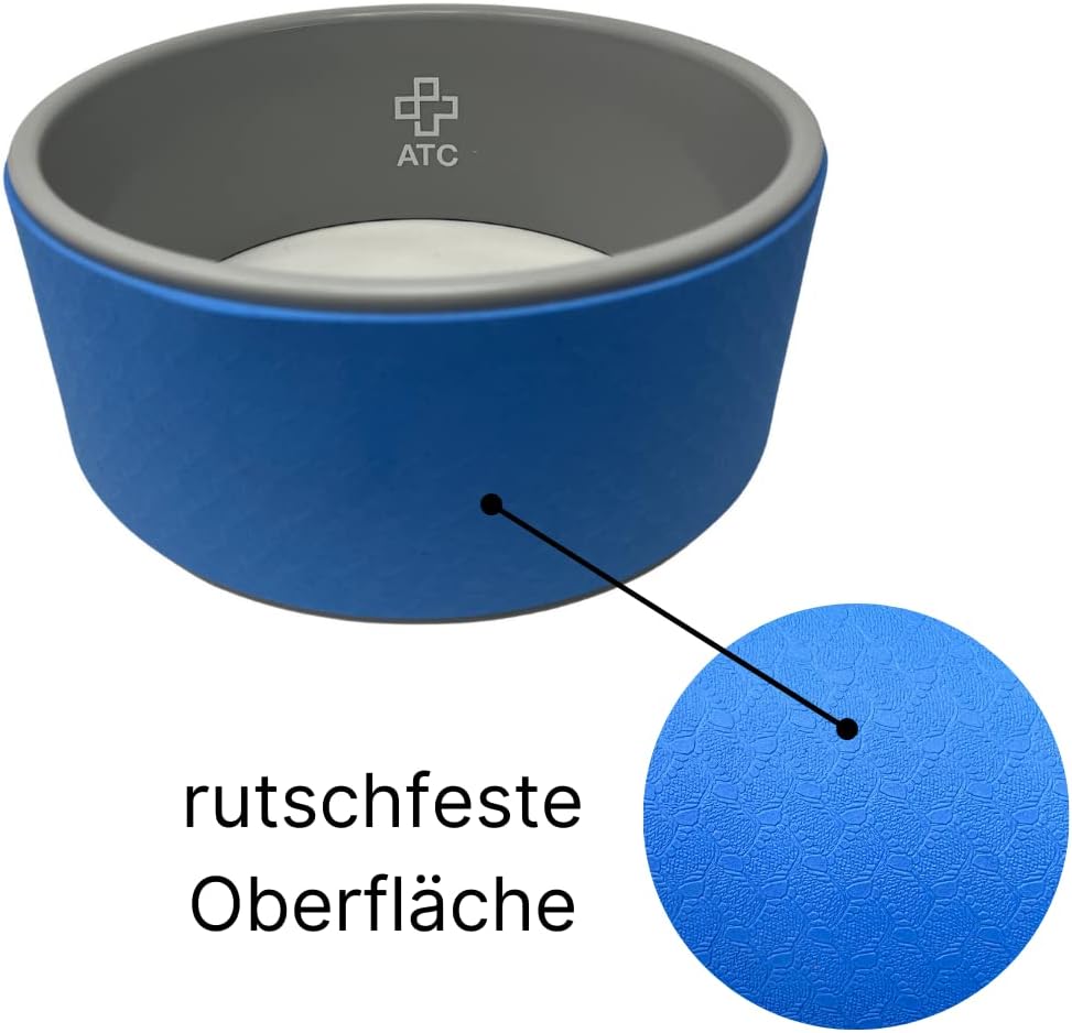Yoga Rad Hilfsmittel für Asanas, Pilates- und Yogaübungen - Rückenrolle, Backbend, Pilates Rad, blau