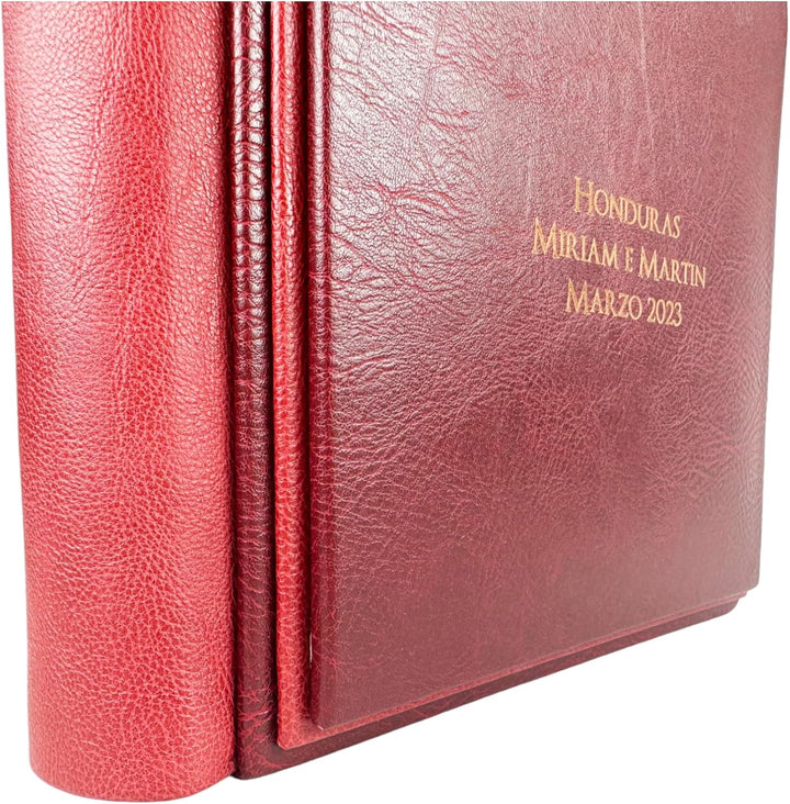 Fotoalbum - Eclissi Vintage - handgefertigte Herstellung aus Kunstleder, personalisierbar mit Gravur