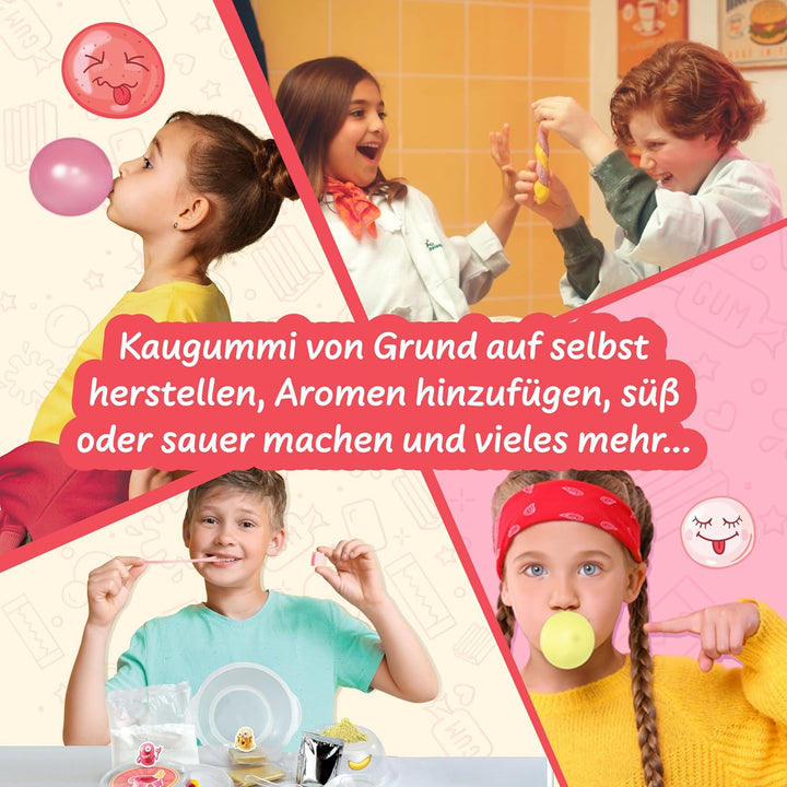 Science4you Kaugummi-Süssigkeiten-Labor – Bonbon-Bastelset um Ihre eigenen 60 Kaugummi für Kinder, G